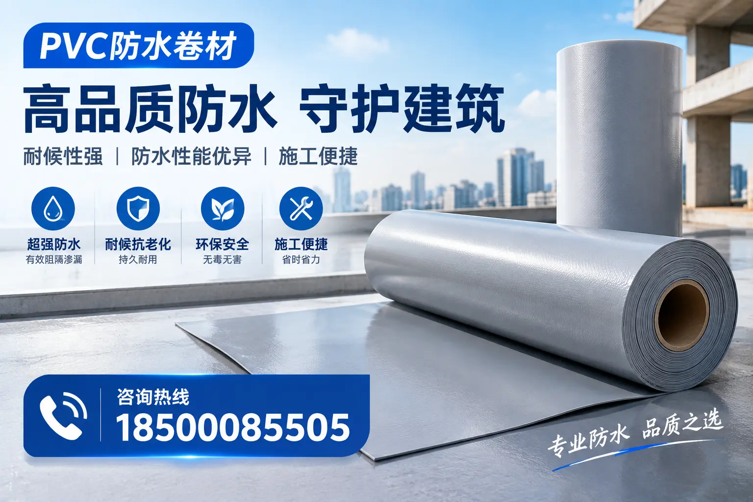 PVC防水卷材的防水效果评测，适合昌都的科学依据